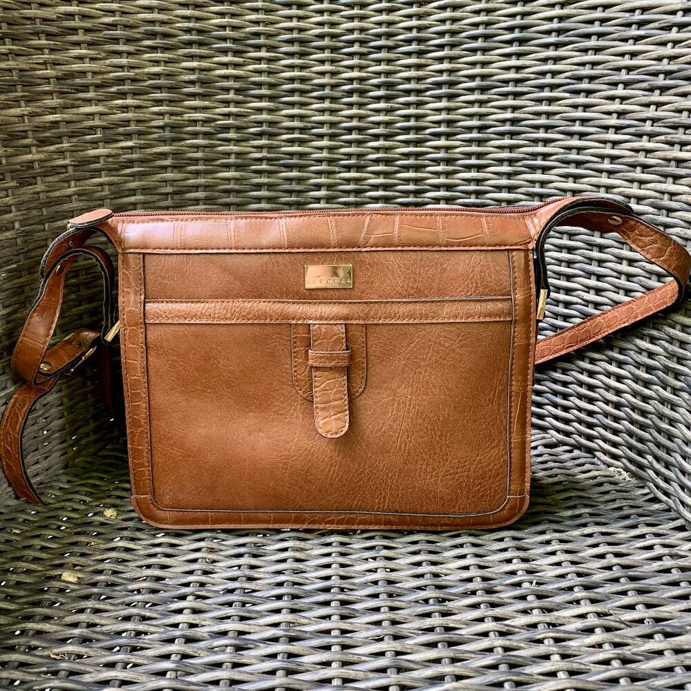 Ladies Brown Leather Shoulder/Crossbody bag